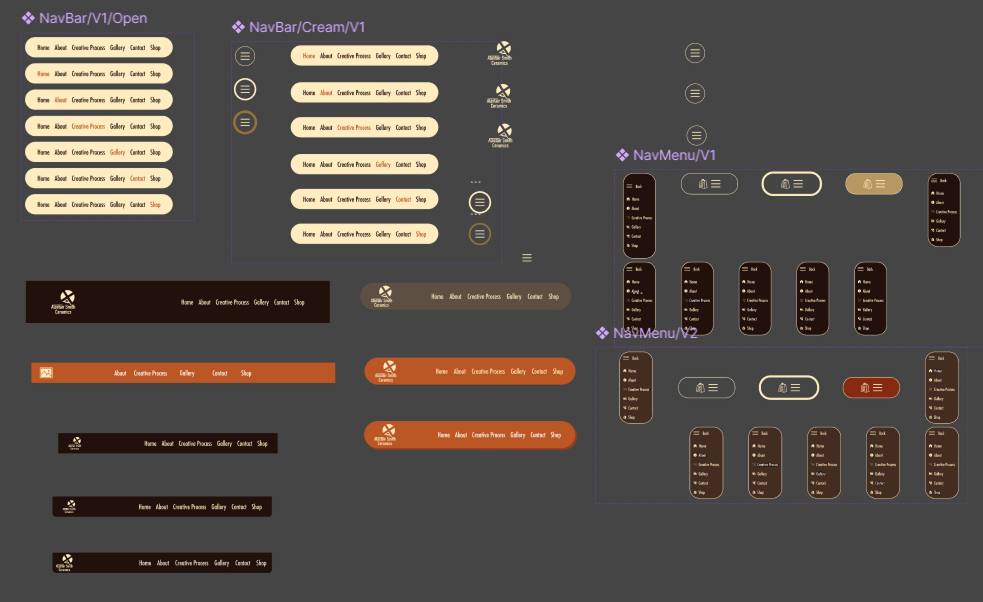 Alastair Smith Ceramics — Design System Iteration